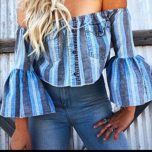 OG Buckskin Babes “Shelb’s Bells” crop top